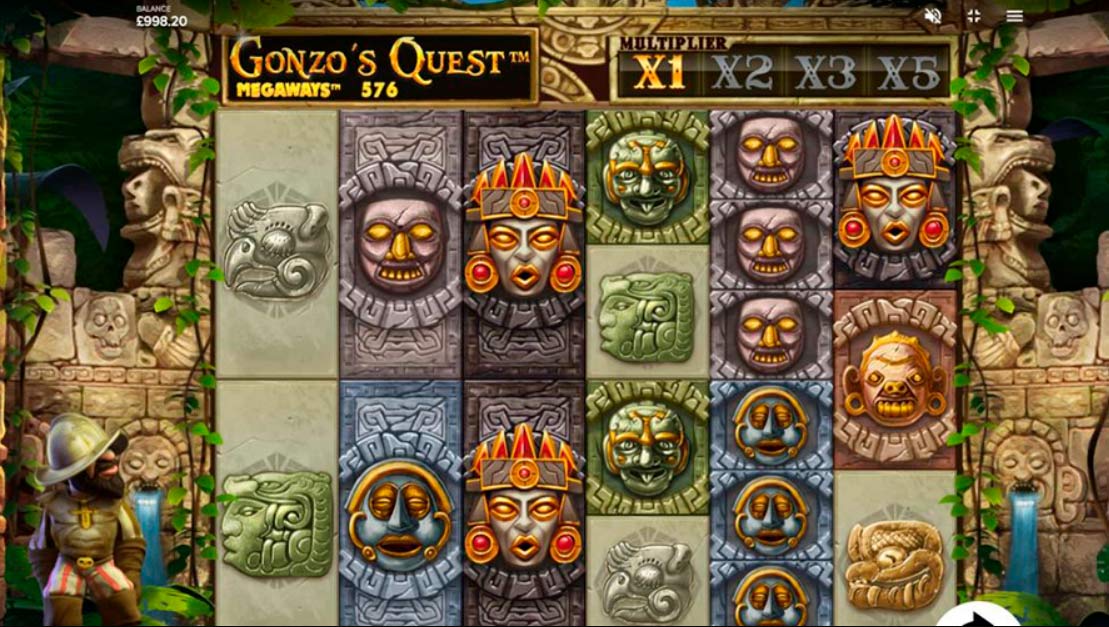 NetEnt's Gonzo's Quest Megaways slot game